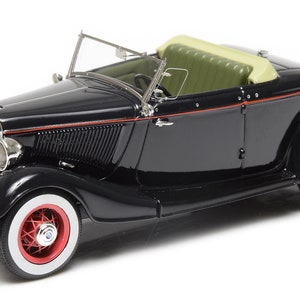 1933 Ford Model 40 roadster top-down scale model in 1:43 scale by Esval Models - FREE SHIPPING