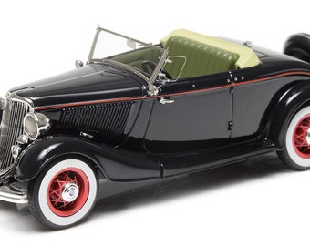 1933 Ford Model 40 roadster top-down scale model in 1:43 scale by Esval Models - FREE SHIPPING
