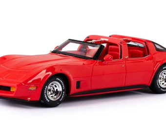 1980 Chevrolet Corvette America scale model in 1:43 scale by Esval Models - FREE SHIPPING