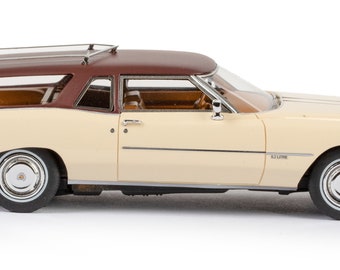 Miniature ESVAL MODELS 1/43 – Cadillac Eldorado Wagon 1972 Bleu Bicolore
