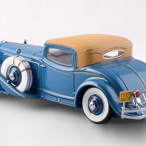 Miniature 1929 Cord L-29 Special Coupe Hayes Esval – IXO 1/43 – Résine – Occasion