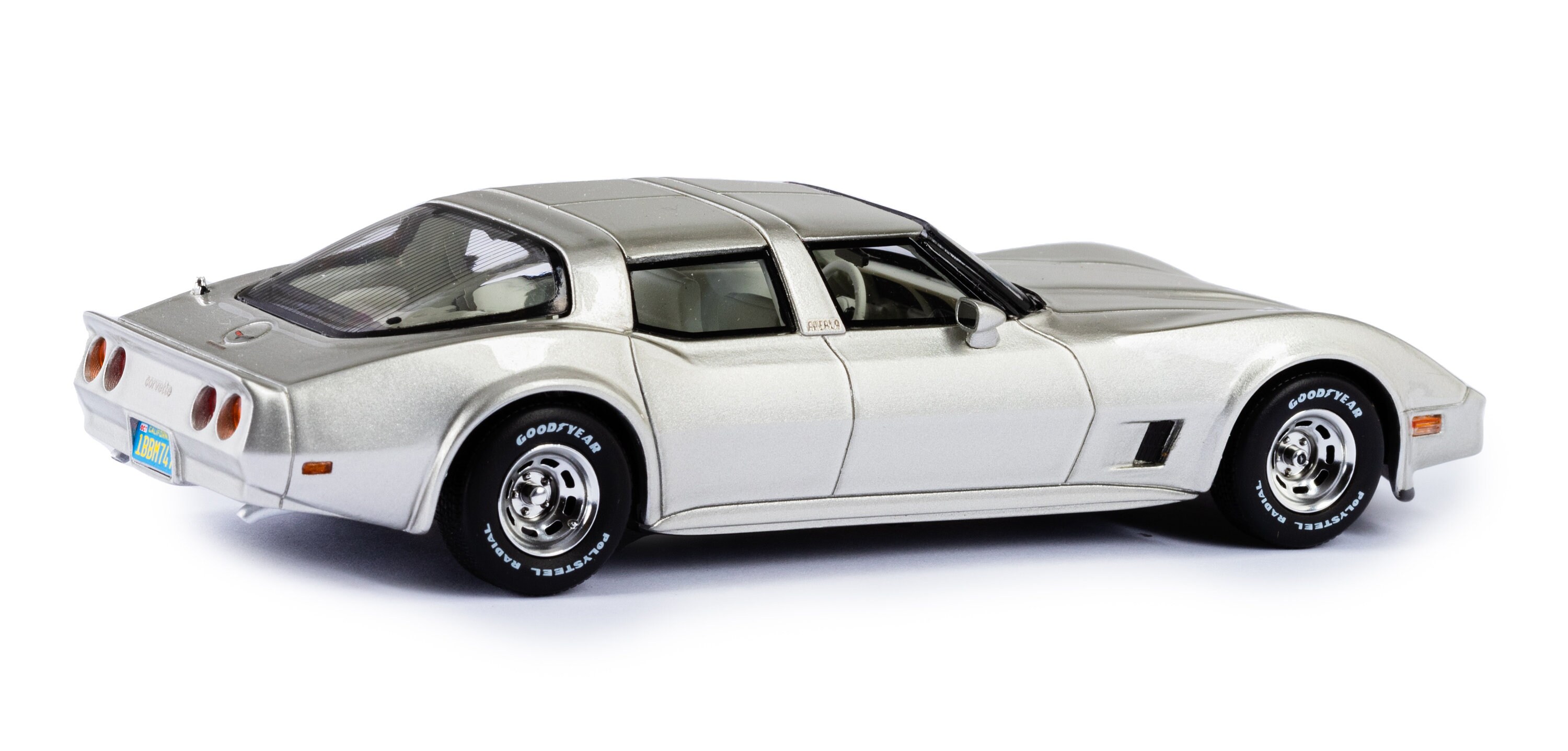 Modellino Esval 1/43 - Chevrolet Corvette America Del 1980 Grigia - Ed. Chiusa