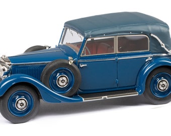 1933-36 Mercedes-Benz 290 W18 cabriolet D scale model in 1:43 scale by Esval Models - FREE SHIPPING