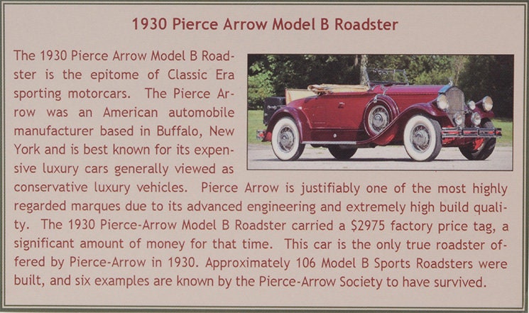1930 PIERCE ARROW Model B Roadster Esval 1/43 EUR 90,00 - FR