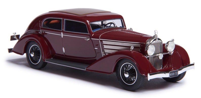 1932 Austro-Daimler ADR8 Alpine sedan scale model in 1:43 scale by Esval Models FREE SHIPPING image 2