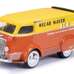 1938 International D-300 Oscar Mayer ice delivery van scale model in 1:43 scale by Esval Models - FREE SHIPPING