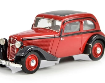 1934 Adler Trumpf Junior 2 door sedan scale model in 1:43 scale by Esval Models - FREE SHIPPING