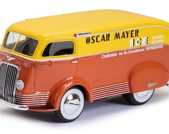 1938 International D-300 Oscar Mayer ice delivery van scale model in 1:43 scale by Esval Models - FREE SHIPPING