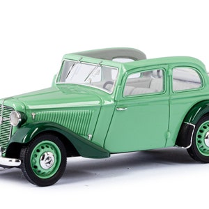 1934 Adler Trumpf Junior 2 door cabriolimousine scale model in 1:43 scale by Esval Models - FREE SHIPPING