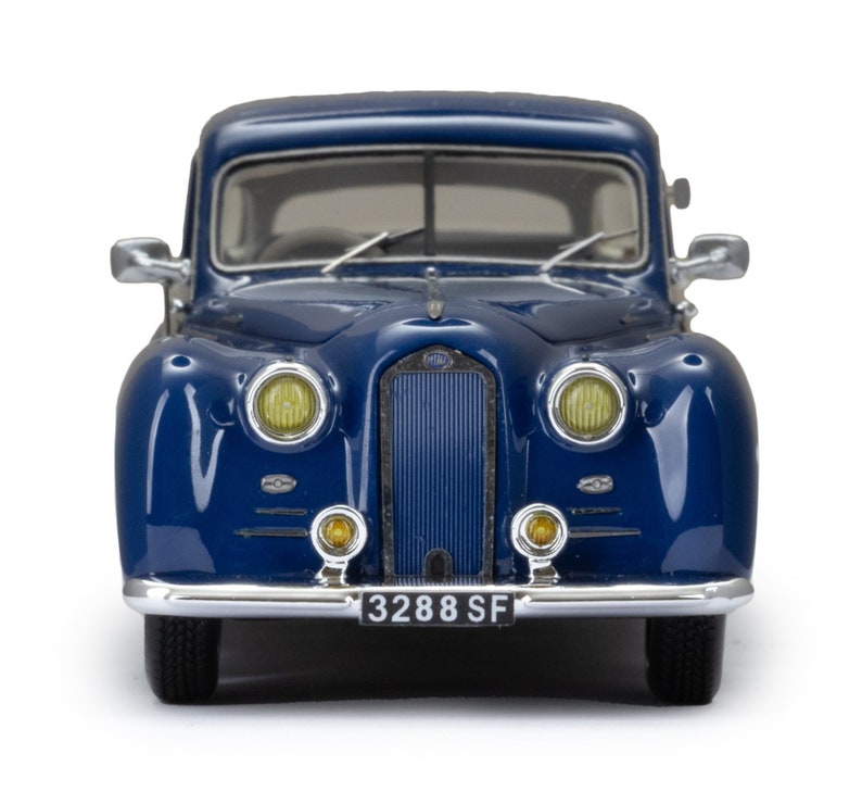 Miniature Esval Berline Delage D6 3L Autobineau 1948-1954 – 1/43, Bleue, Neuve