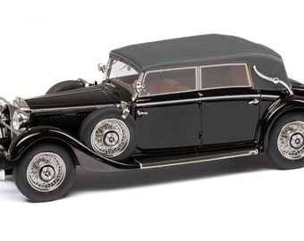 1933-36 Mercedes-Benz 290 W18 cabriolet D schaalmodel in schaal 1:43 door Esval Models - GRATIS VERZENDING