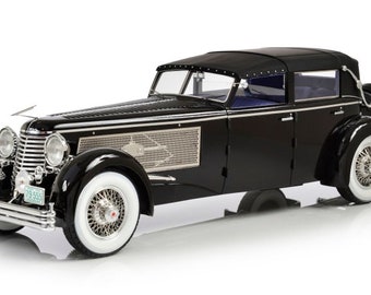 1937 Duesenberg SJ town car by Rollson (fully closed) scale model in 1:18 scale by Esval Models - FREE SHIPPING