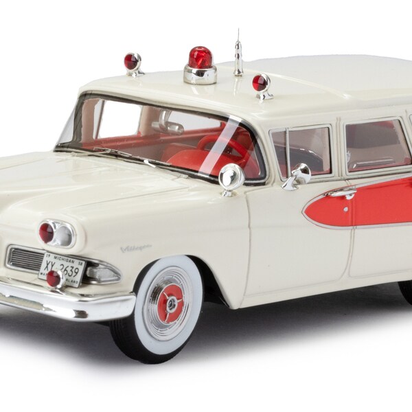 1958 Edsel Villager Amblewagon ambulance scale model in 1:43 scale by Esval Models - FREE SHIPPING