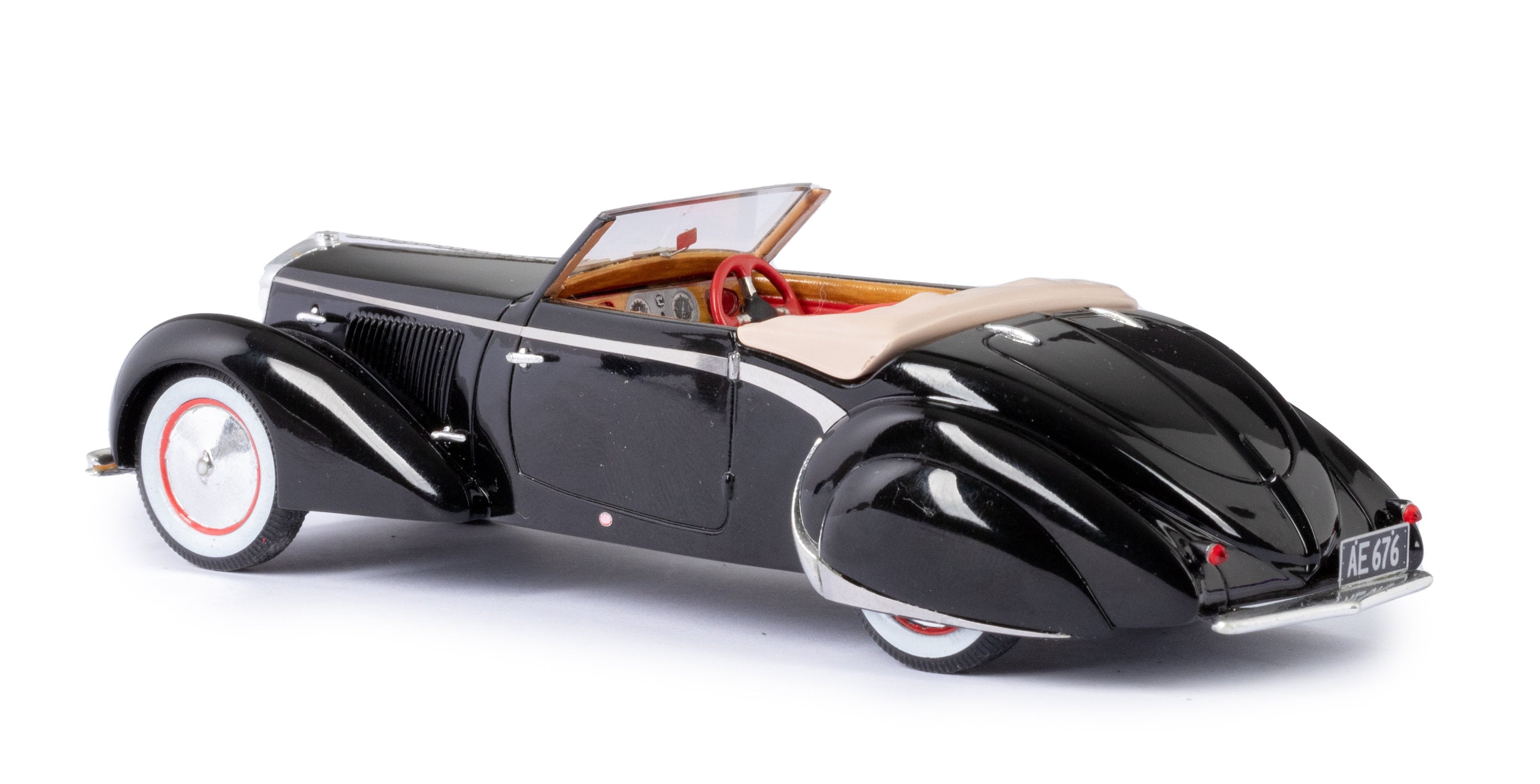 Miniature Esval 1/43 – Cabriolet Delage D6-70 Par Letourneur & Marchand – Neuve