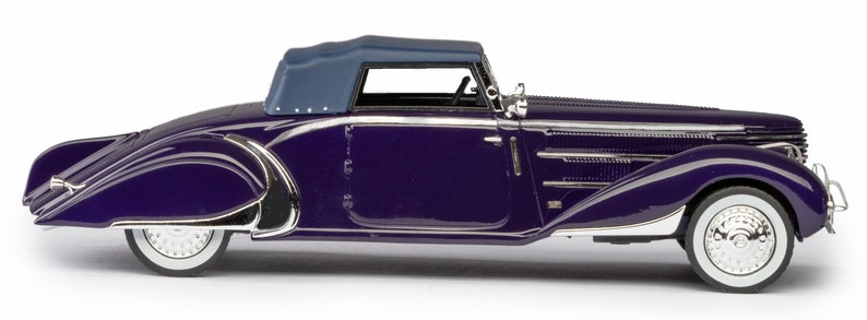 Delage D8-85 Clabot Cabriolet Chapron 1935 – Esval 1/43 – Bleu Foncé