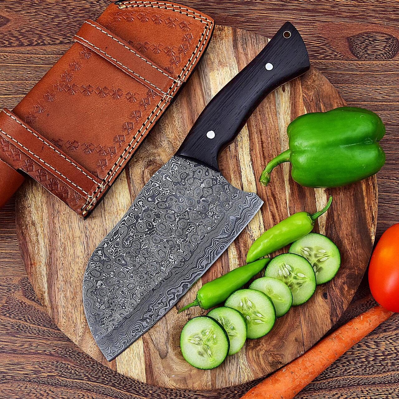 Handmade butcher knife Etsy