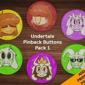 EX.PTale sticker: chibi Ink' Small Buttons
