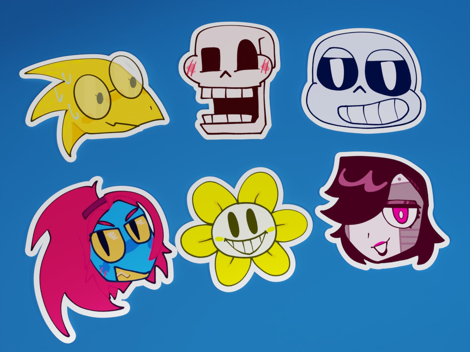 Creepy Flowey - Undertale - Sticker