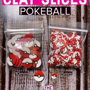 Pokeball clay slices 5g * supplies