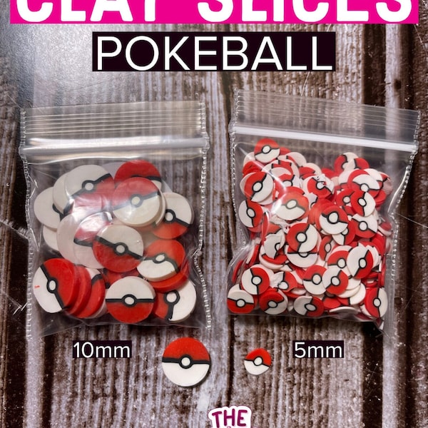 Pokeball clay slices 5g * supplies