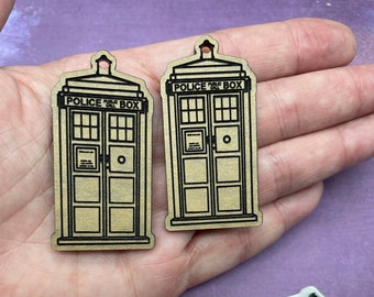 Phone booth dangle earrings jewelry silicone mold for resin crafting *made to order | fandom