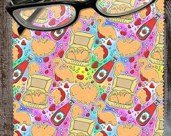 Chiffon de nettoyage en microfibre Cryptid Nuggies pour lunettes, lunettes de soleil, écran de téléphone portable, iPad, tablette, protection pour écran