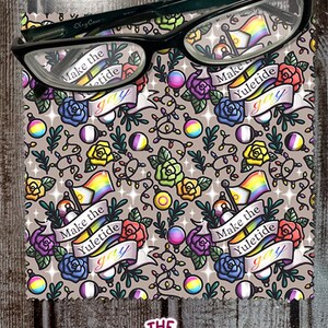 Make the yuletide gay microfiber cleaning cloth for glasses, sunglasses, cell phone screen, ipad, tablet