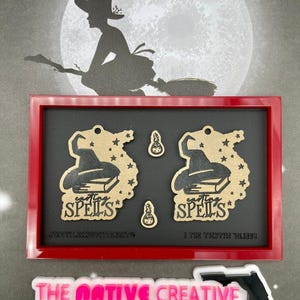 Feelin’ witchy set 1 earrings palette with earring studs silicone mold for resin crafting * made to order