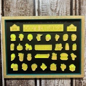 Family burger joint earring studs/ shaker bits silicone mold for resin crafting *made to order *bobs burgers