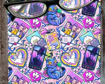 Kpop Hunters Mix Microfiber Cleaning Cloth for Glasses, Sunglasses, Cell Phone Screen, iPad, Tablet