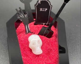 Coffin zen garden * unique gift * made to order