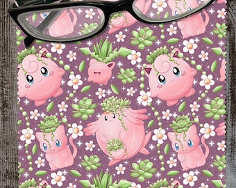 Chiffon de nettoyage rose en microfibre pour plantes succulentes pour lunettes, lunettes de soleil, écran de téléphone portable, iPad, tablette, protection pour écran