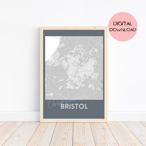 Bristol Street Map - Etsy