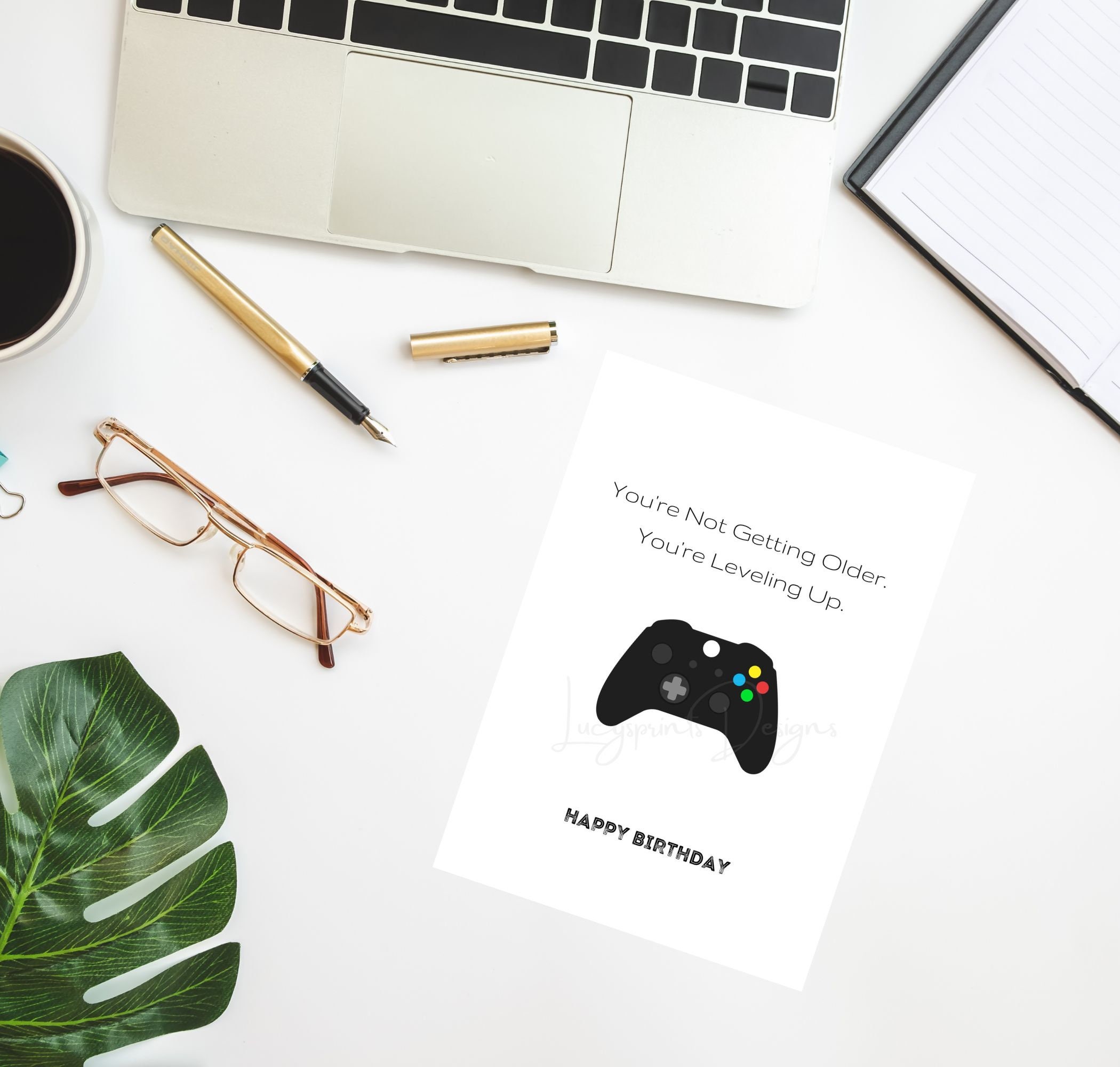 Printable Birthday Card | Video Game Controller, Gamer, Game Controller ...