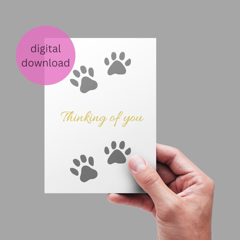 Dog Sympathy Card Printable, Pet Condolence Card, Pet Sympathy, Pet ...