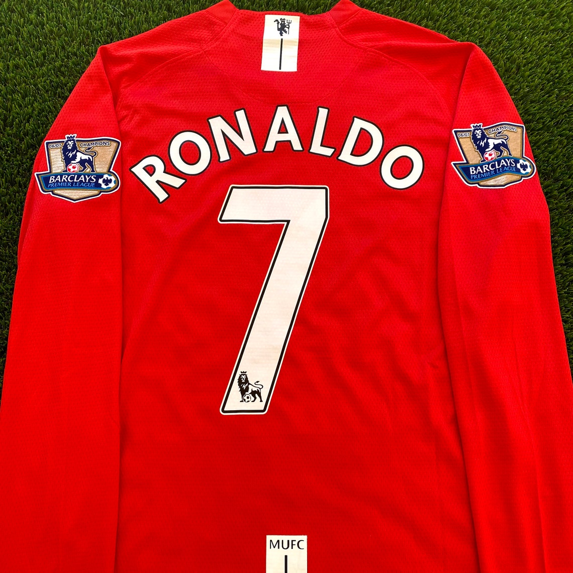 Ronaldo 2008 Manchester United Jersey EPL Patches Long