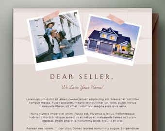 Letter to Seller, Home Offer Letter Template, House Offer Letter, Letter to Home Seller, Real Estate Editable Printable House Offer Letter