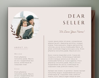 Letter to Seller Template, Home Offer Letter, Home Buyer Letter to Seller, Real Estate Editable House Offer Letter | Word, Instant Download