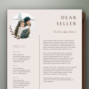 Plantilla de carta al vendedor, carta de oferta de vivienda, carta del comprador de vivienda al vendedor, carta / palabra de oferta de casa editable de bienes raíces, descarga instantánea