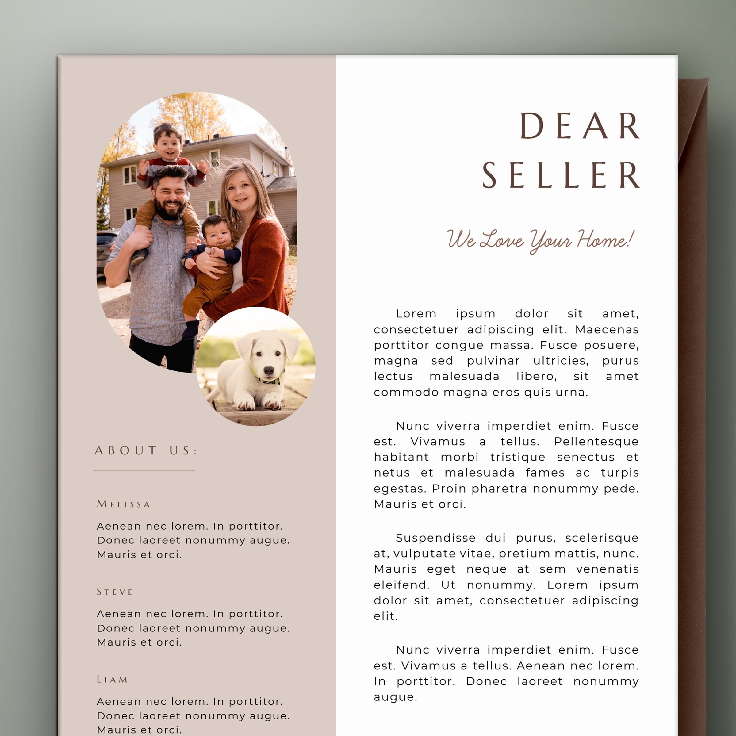 Letter to Seller Template Home Offer Letter House Offer Etsy