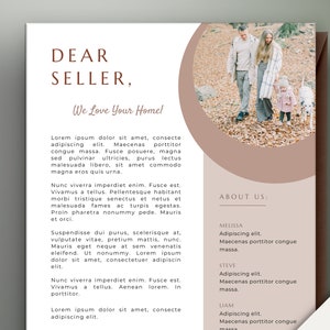 Carta de oferta de vivienda para Canva, carta de oferta de casa editable de bienes raíces, plantilla de carta al vendedor, plantilla de carta de oferta, carta de oferta del comprador