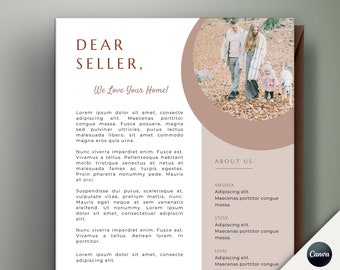 Home Offer Letter for Canva, Real Estate Editable House Offer Letter, Letter to Seller Template, Offer Letter Template, Buyer Offer Letter