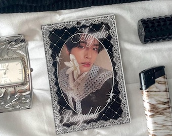 angel photocard holder, kpop pc holder, kpop acrylic photocard holder