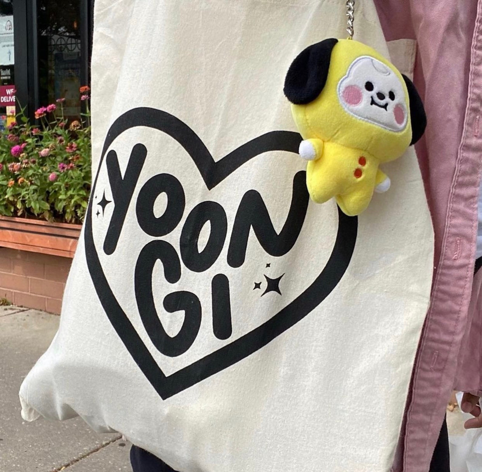 Custom kpop heart tote bag enhypen tote bag bts tote bag Etsy