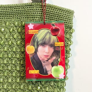 apple photocard holder, kpop pc holder, kpop acrylic photocard holder