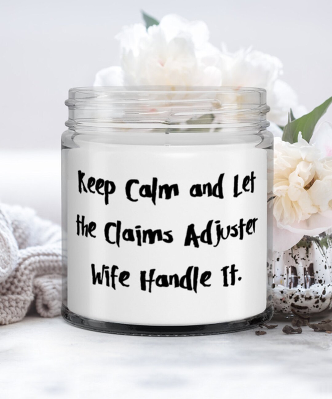 Inappropriate Wife Candle Keep Calm and Let the Claims Etsy