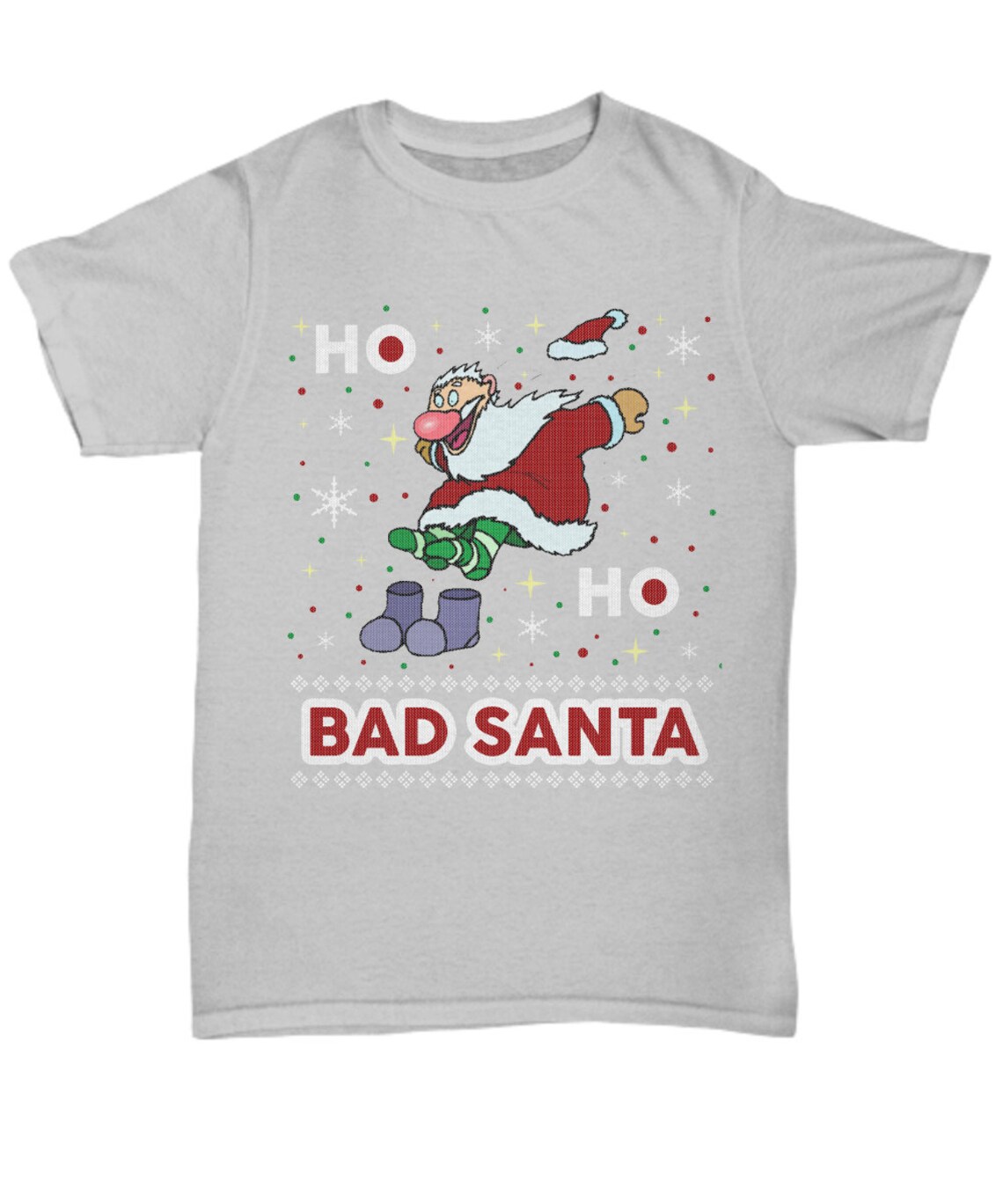 Bad Santa Christmas t shirtchristmas crew shirtcute | Etsy