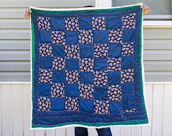 Gee's Bend Quilt, Artistic Quilt, Quilt, Handsewn Quilt, Handstitched Quilt, Cotton Quilt