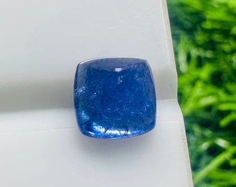 Blå Tanzanit Sockerlimpa Cabochon, Lös Ädelsten (6x6x4mm)