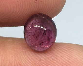 AAA Rubellit Turmalin Cabochon, Lös Ädelsten (8,5x7,5x4,5 mm)